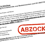 Warnung vor DAZ-Abzocke via Fax und E-Mail